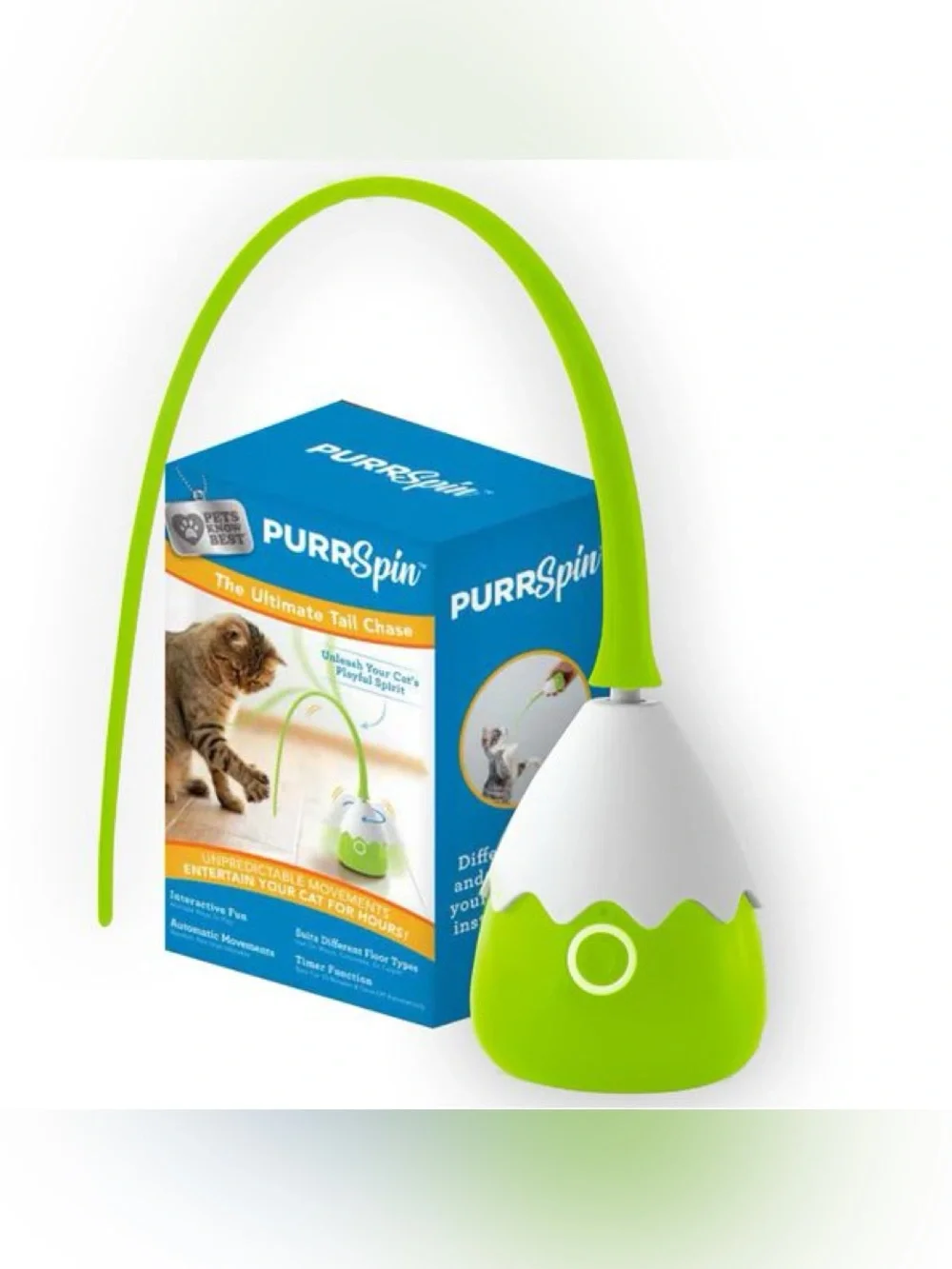 PurrSpin Interactive Cat Toy - New in box.